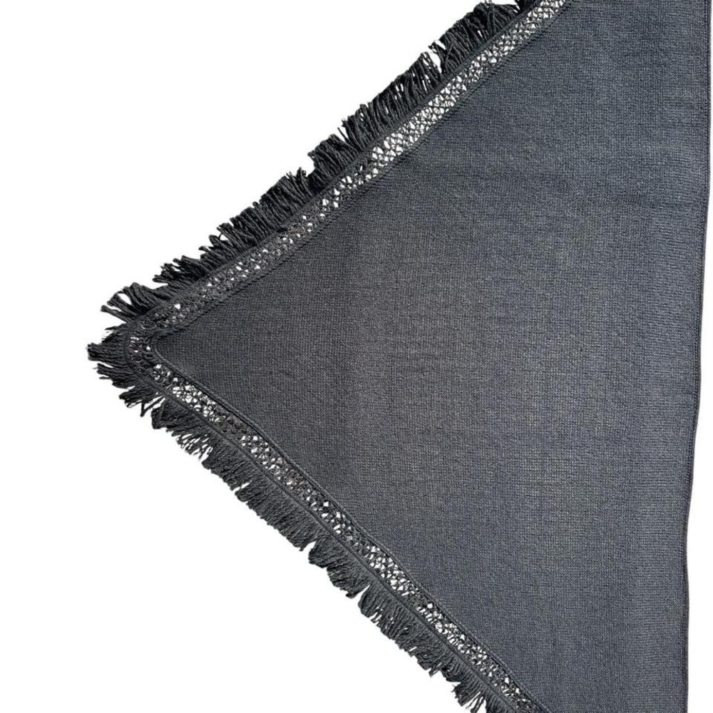 Liz Claiborne Black‎ Fringe Shawl
